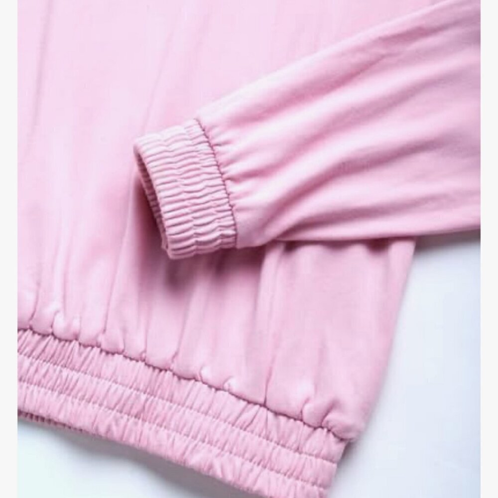 bebe Girls' Jogger Tracksuit 2pc Zip Pullover Sweatshirt Sweatpants 5/6 NWT - Picture 5 of 5